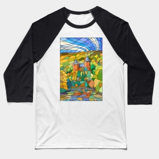 Castell Coch Reflections Baseball T-Shirt